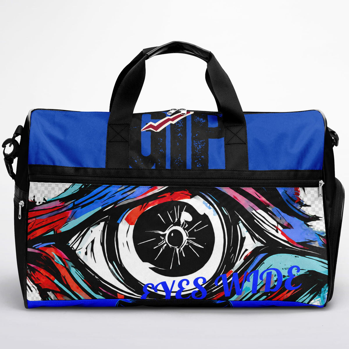 Growth In Pain "Blue Bottom" Crossbody Gym Bag - AOP