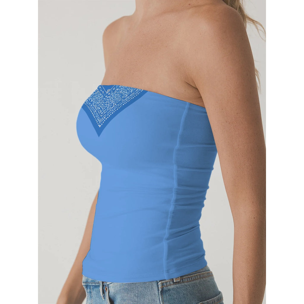 GIP Apparel Women's Double-Layer Strapless Top for Day to Night Streetwear Style