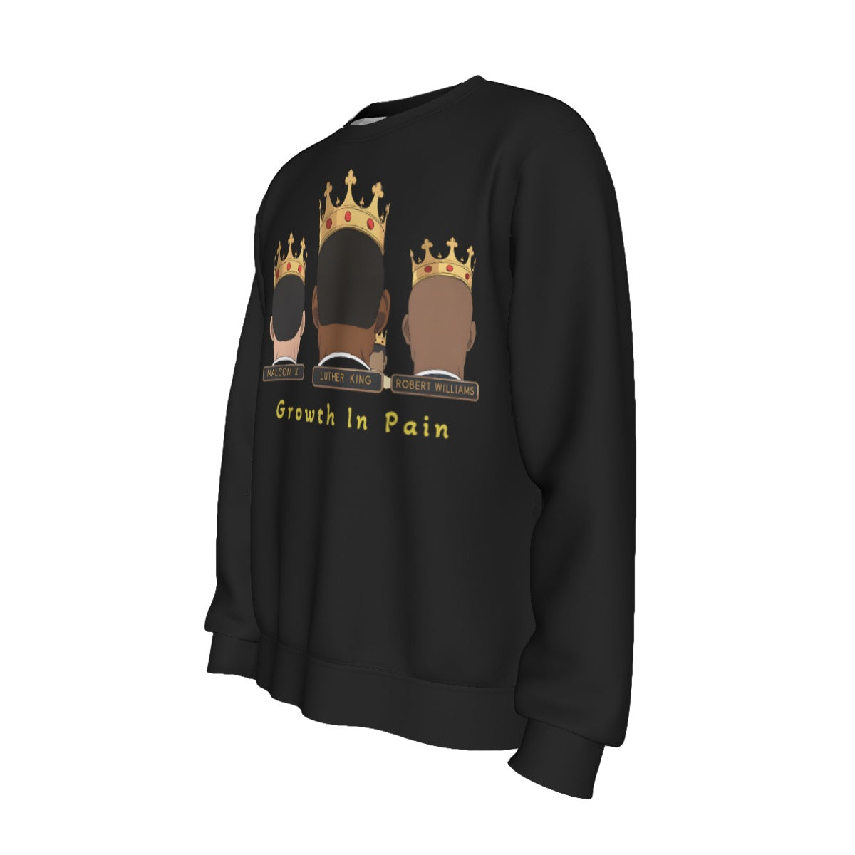 GIP Apparel Men's Sweatshirt "Three Kings" Streetwear Design - Malcolm X, MLK, Robert Williams