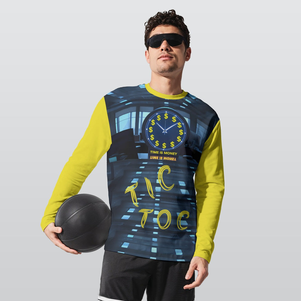 Growth In Pain Apparel Long Sleeve T-Shirt 190GSM Cotton "Time Is Money" Premium Graphic Streetwear
