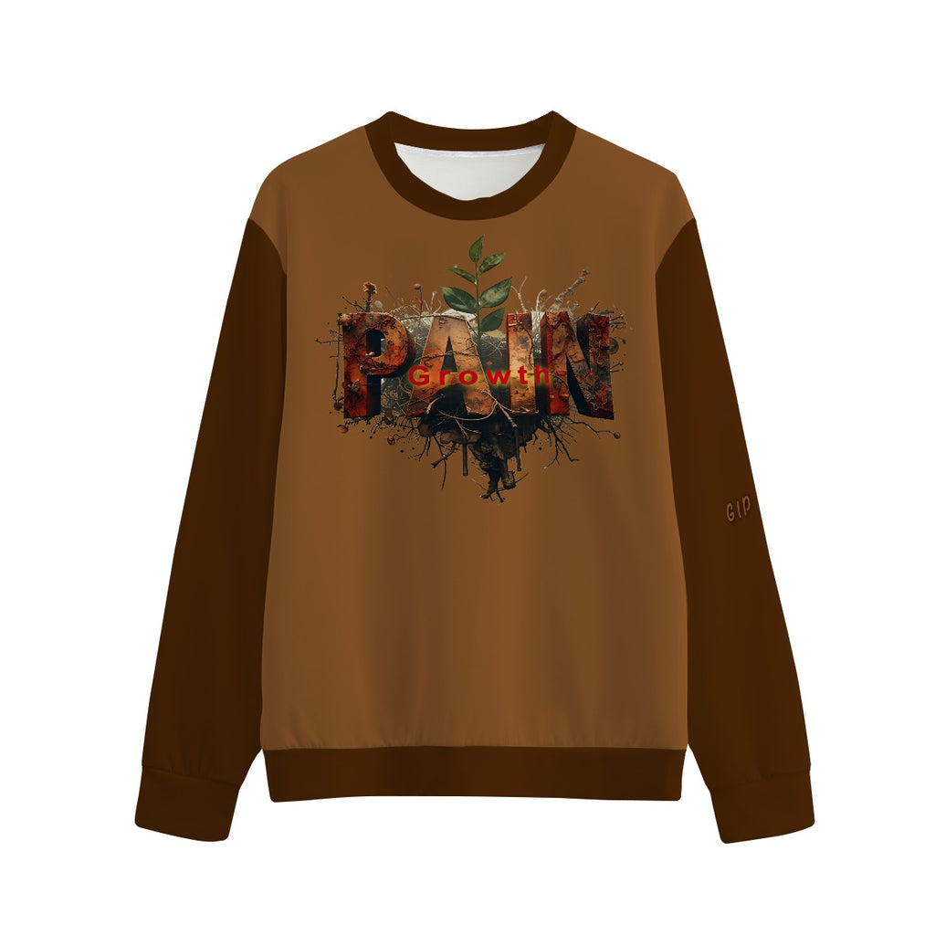 Growth In Pain Unisex O-Neck Sweatshirt | 310GSM 100% Cotton Premium Streetwear “Pain Tree”