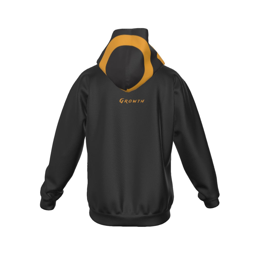 Growth In Pain Apparel Men's Warm Sherpa Fleece Zip Up Hoodie - Thick Winter Sweatshirt with Plush L