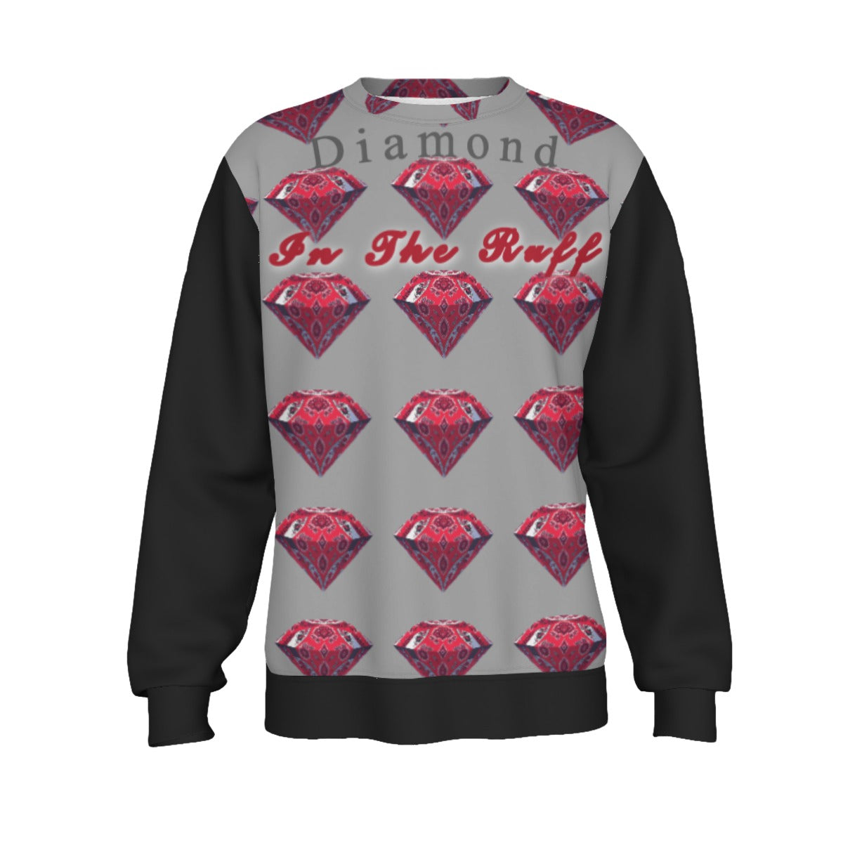 Growth In Pain Apparel Men's 'Diamond in the Ruff' Premium Streetwear Sweatshirt