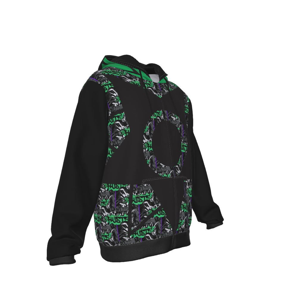 GIP Apparel Zip Up Hoodie with Pocket - Hustle Streetwear, Warm & Stylish Urban Look