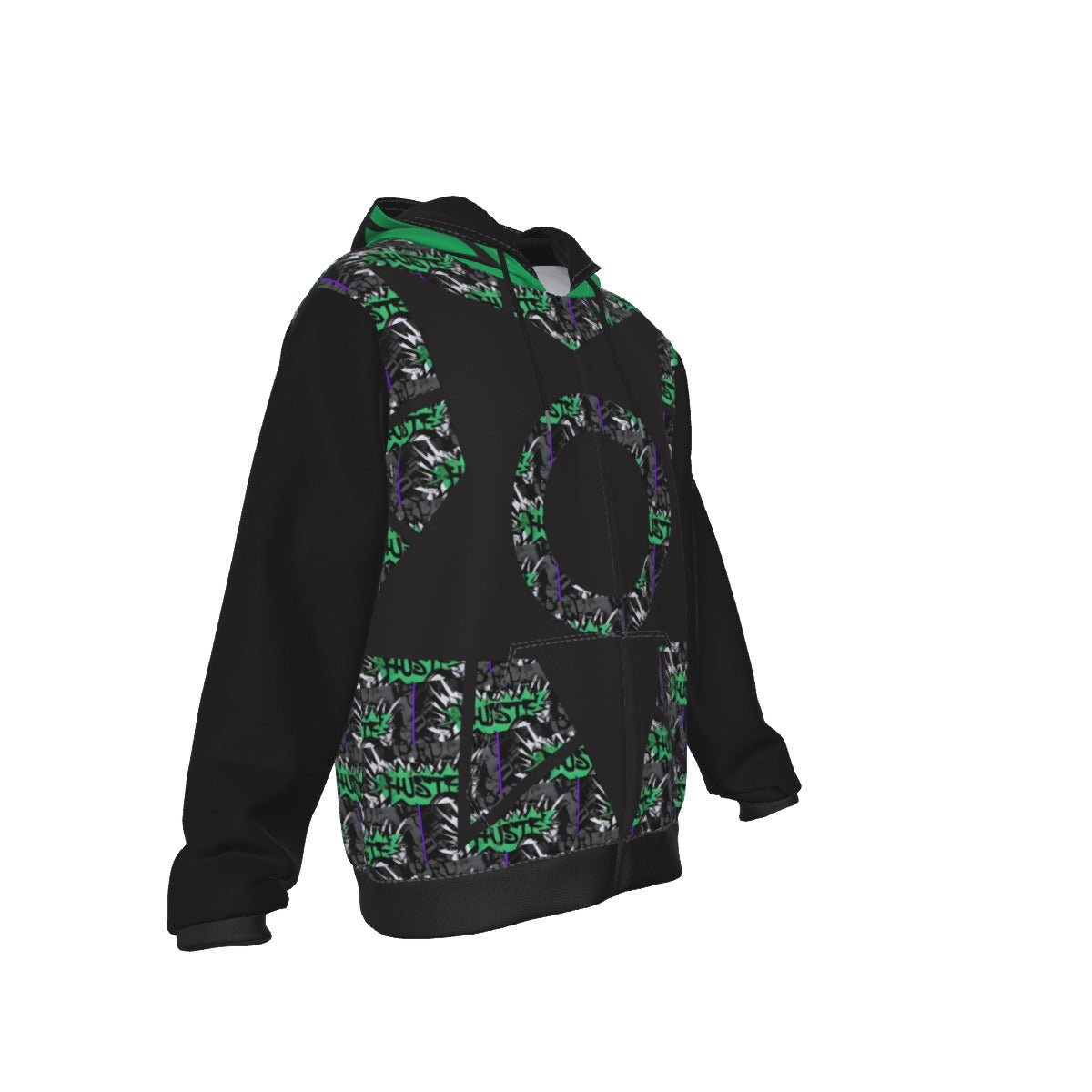 GIP Apparel Zip Up Hoodie with Pocket - Hustle Streetwear, Warm & Stylish Urban Look