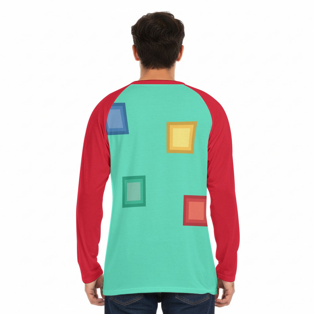 GIP Apparel Men's Raglan Sleeve Long Sleeve T-Shirt Crewneck