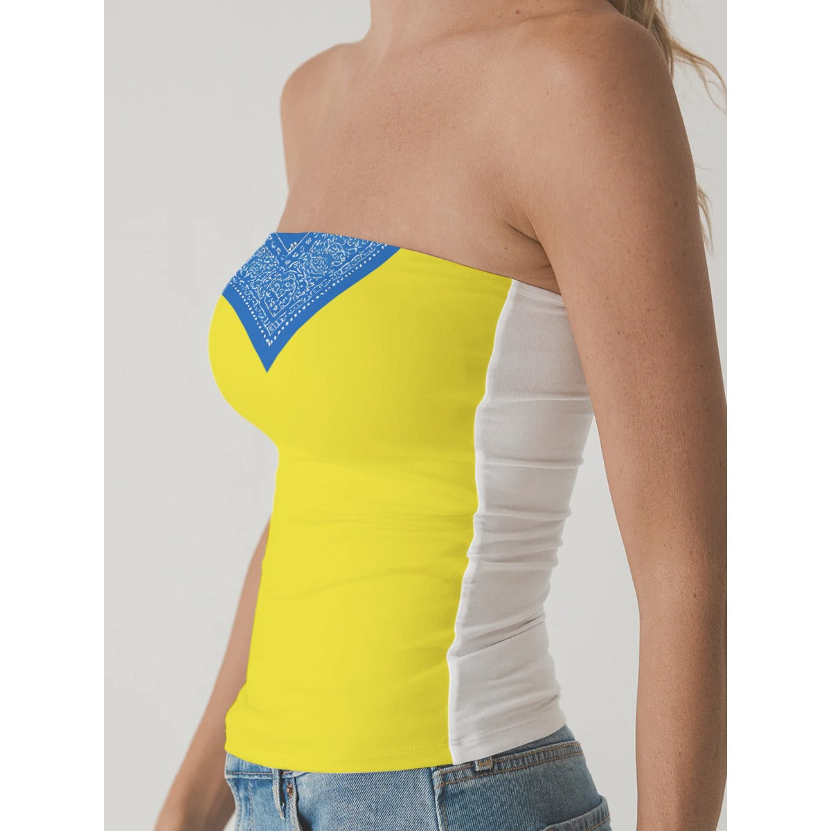 GIP Apparel Women's Double-Layer Strapless Top for Day to Night Streetwear Style