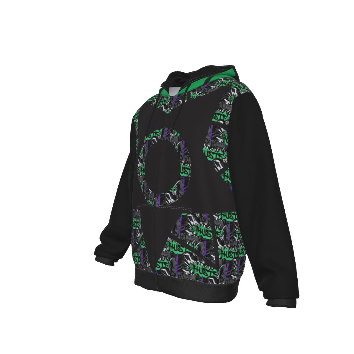 GIP Apparel Zip Up Hoodie with Pocket - Hustle Streetwear, Warm & Stylish Urban Look