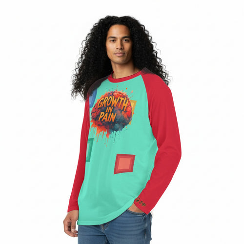 GIP Apparel Men's Raglan Sleeve Long Sleeve T-Shirt Crewneck