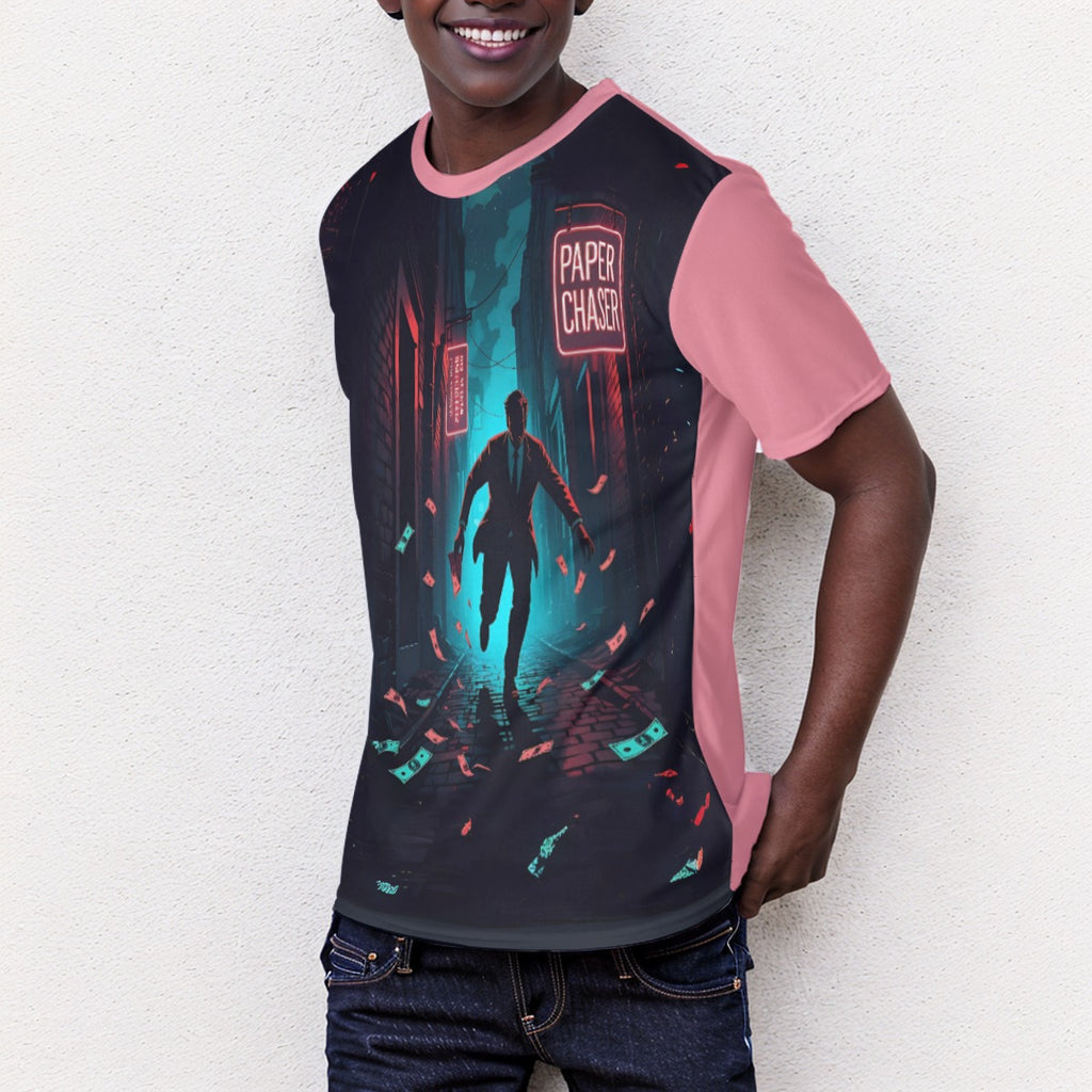 Growth In Pain Apparel Unisex T-Shirt "Paper Chaser" Party Nightlife Design