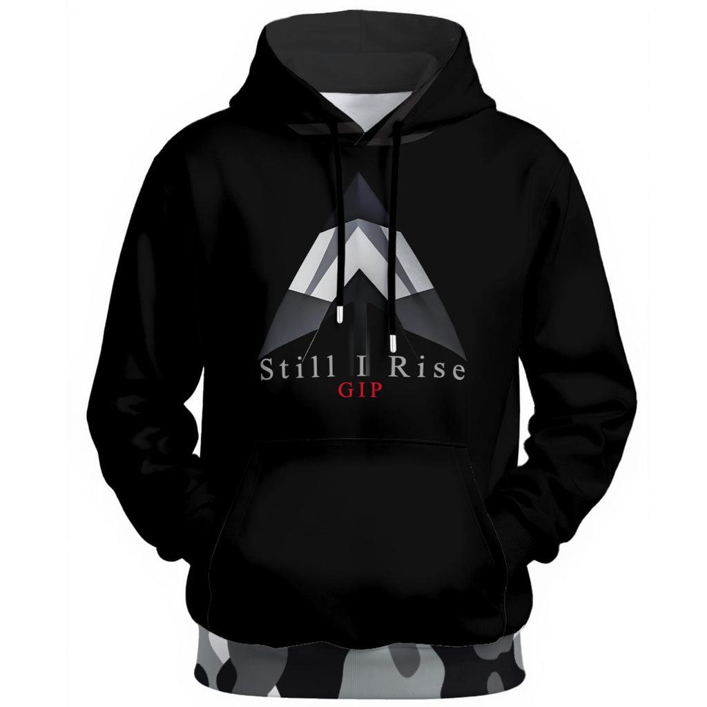GIP Apparel Premium Unisex Pullover Hoodie | 310GSM 100% Cotton 'Still I Rise' Camo Design