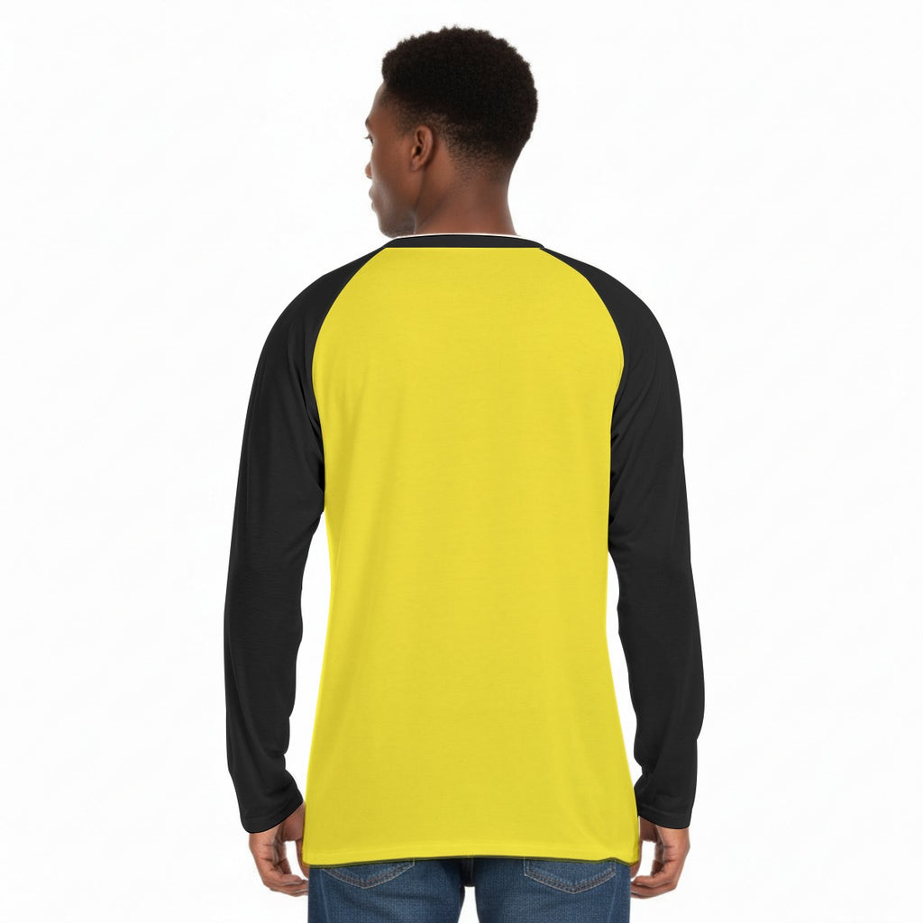 GIP Apparel Men's "Neighborhood Star" Raglan Sleeve Long Sleeve T-Shirt|Streetwear