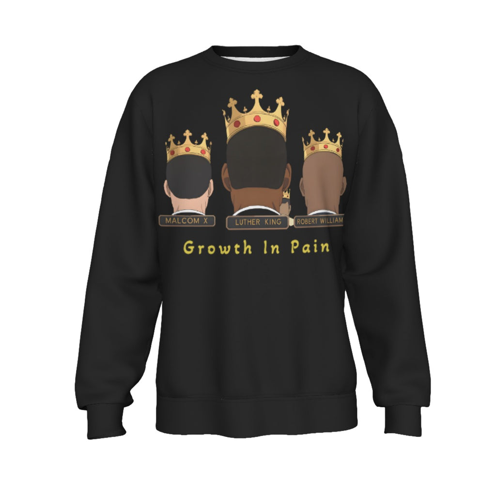 GIP Apparel Men's Sweatshirt "Three Kings" Streetwear Design - Malcolm X, MLK, Robert Williams