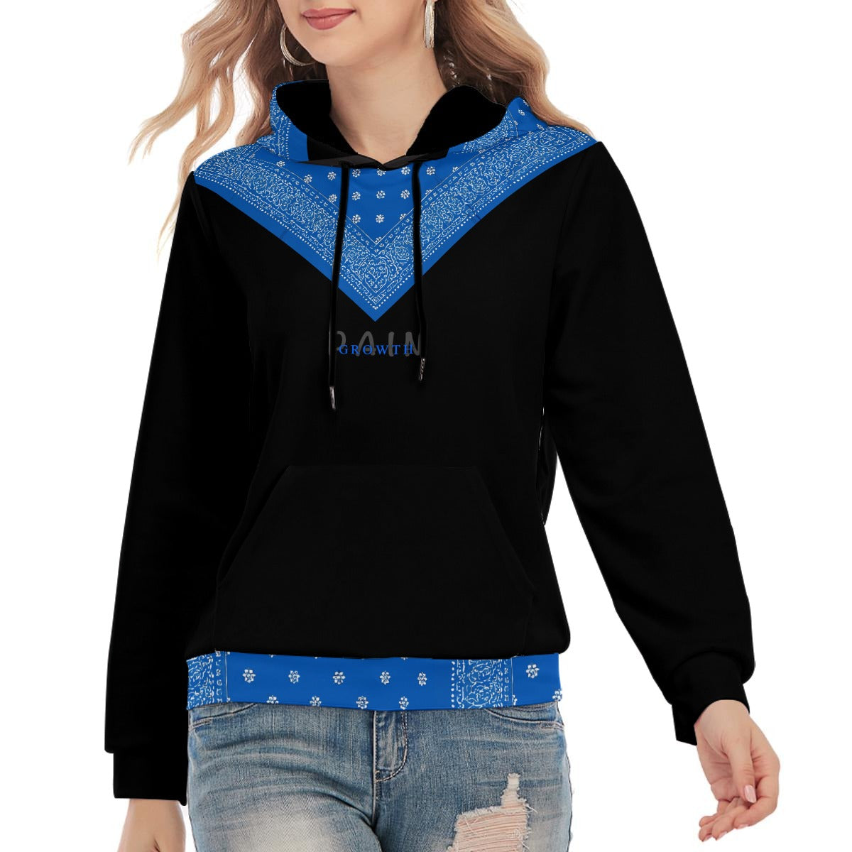 GIP Apparel Premium Unisex Pullover Hoodie | 310GSM 100% Cotton Streetwear with 'Growth in Pain' Print