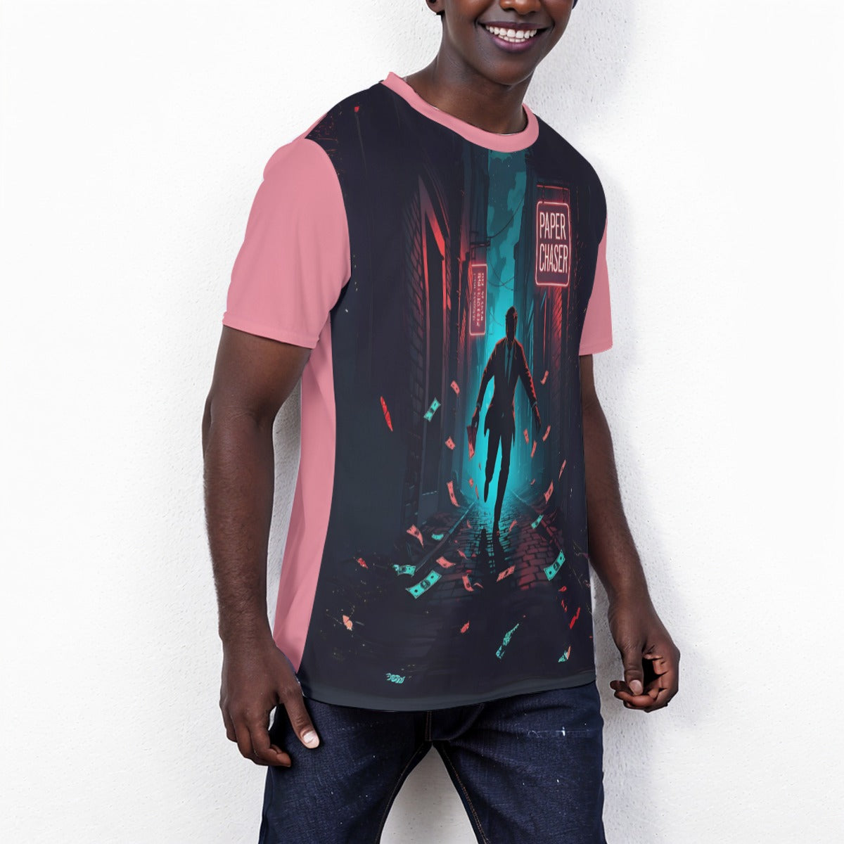 Growth In Pain Apparel Unisex T-Shirt "Paper Chaser" Party Nightlife Design