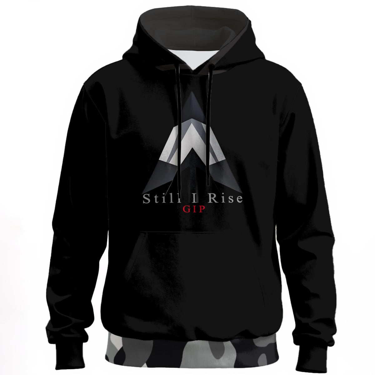 GIP Apparel Premium Unisex Pullover Hoodie | 310GSM 100% Cotton 'Still I Rise' Camo Design