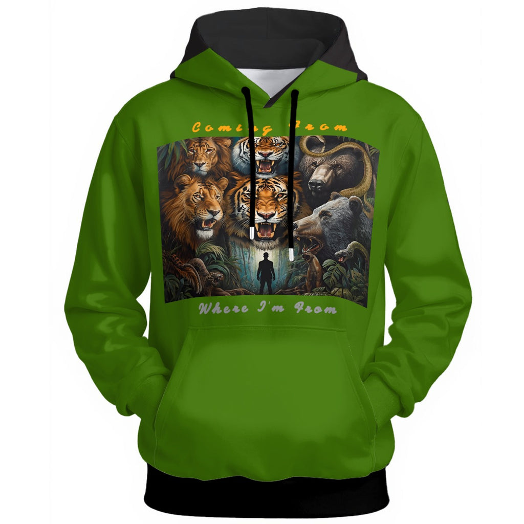 Growth In Pain Unisex " Coming From Where I'm From" 310GSM 100% Cotton Hoodie |Premium Streetwear Pullover