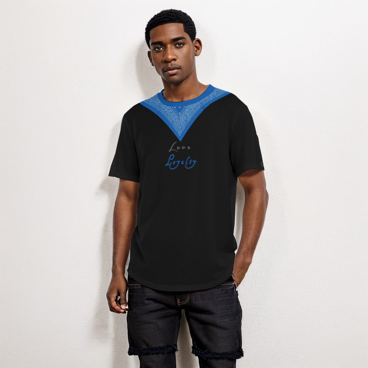 Growth In Pain Apparel Men's Short Sleeve T-shirt with Rounded Hem Design - "Love and Loyalty"