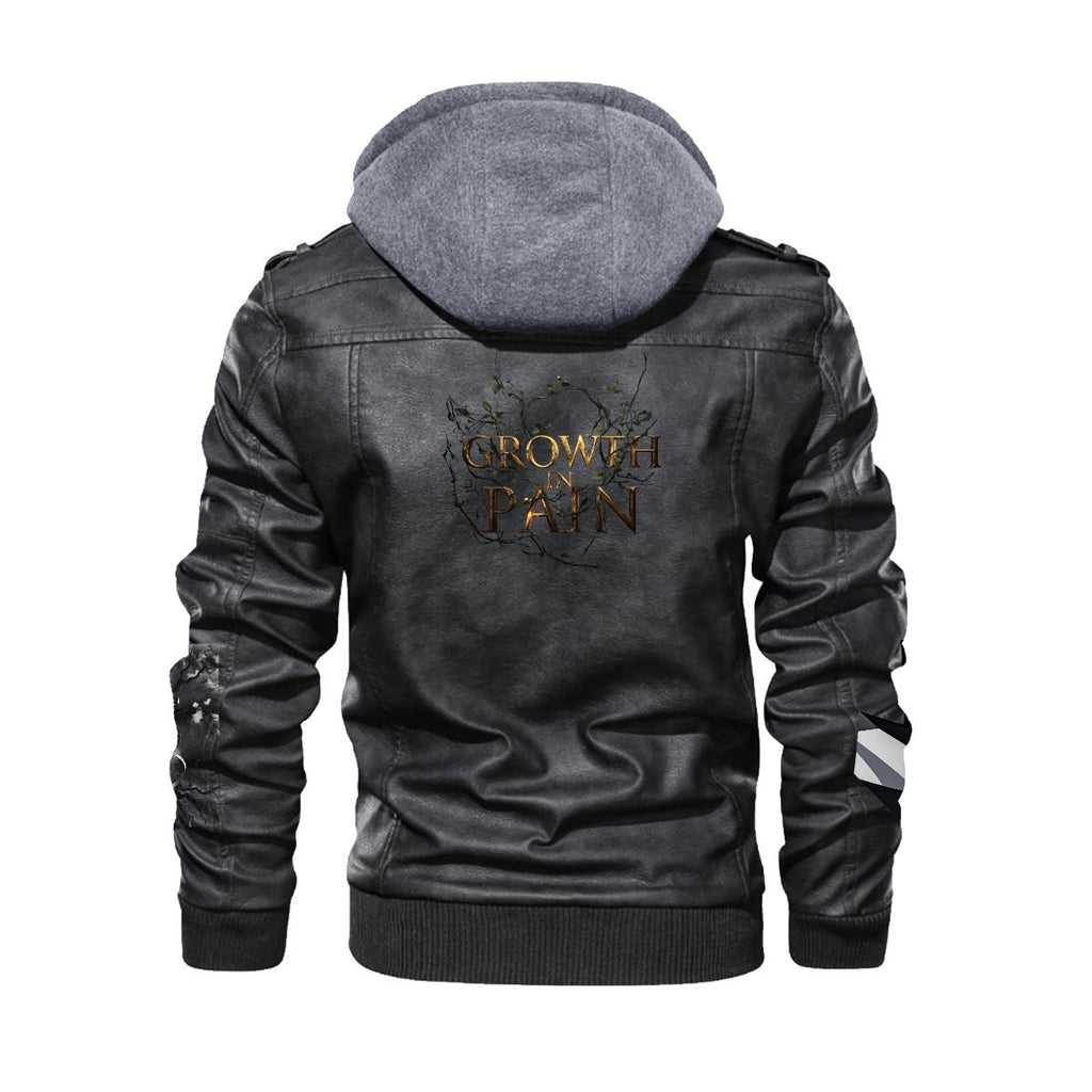 GIP Apparel Men's Zip Leather Jacket