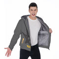 Growth In Pain Apparel Men's Warm Sherpa Fleece Zip Up Hoodie - Thick Winter Sweatshirt with Plush L