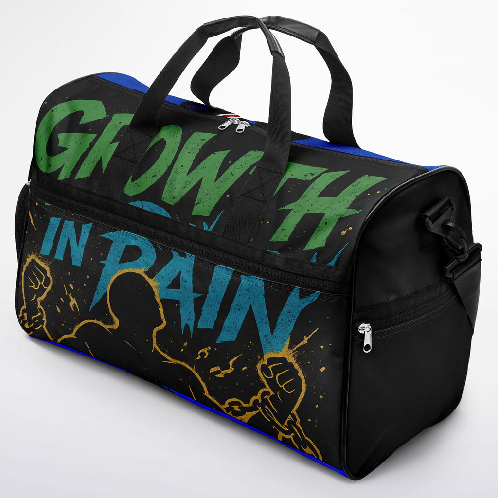 Growth In Pain "Blue Bottom" Crossbody Gym Bag - AOP