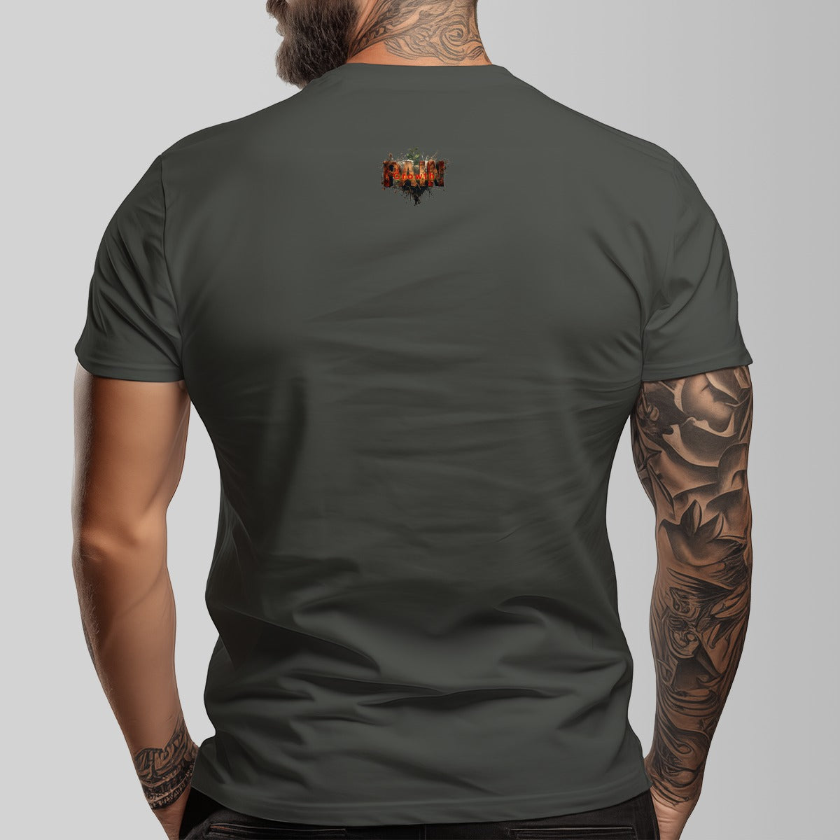 GIP Apparel " Lion Heart" O-neck Short Sleeve Premium T-shirt | 180GSM 100% Cotton (10 Colors)