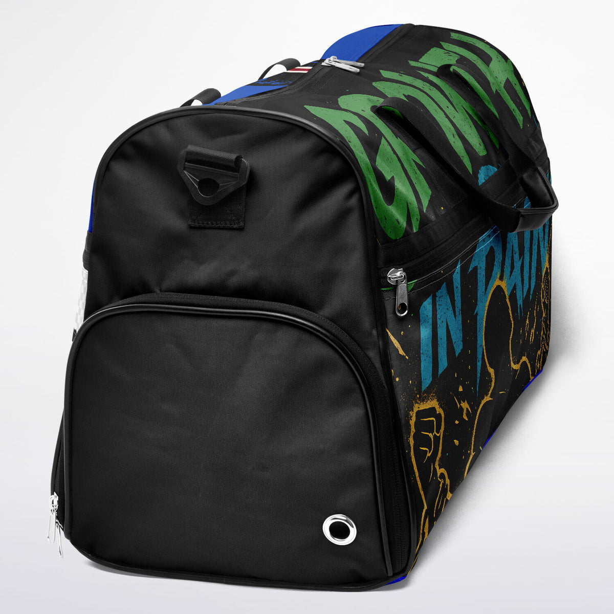 Growth In Pain "Blue Bottom" Crossbody Gym Bag - AOP